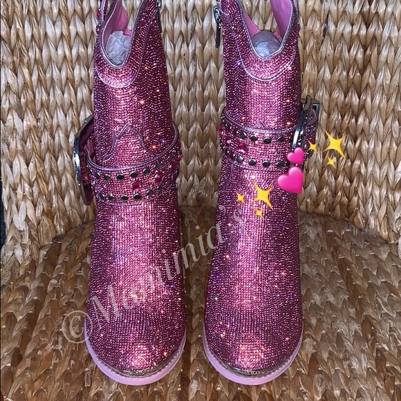 💕 Club Exx Rhinestone Sheriff Shine Cowboy Boots✨ - Picture 4 of 8
